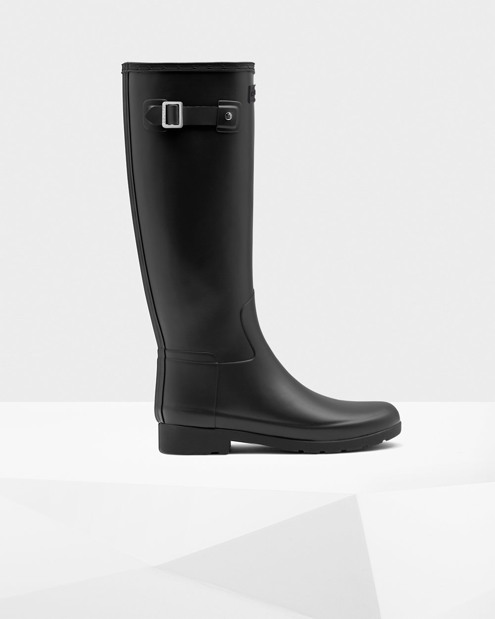 Womens Hunter Refined Slim Fit - Tall Rain Boots Black - 7902-LCFOZ